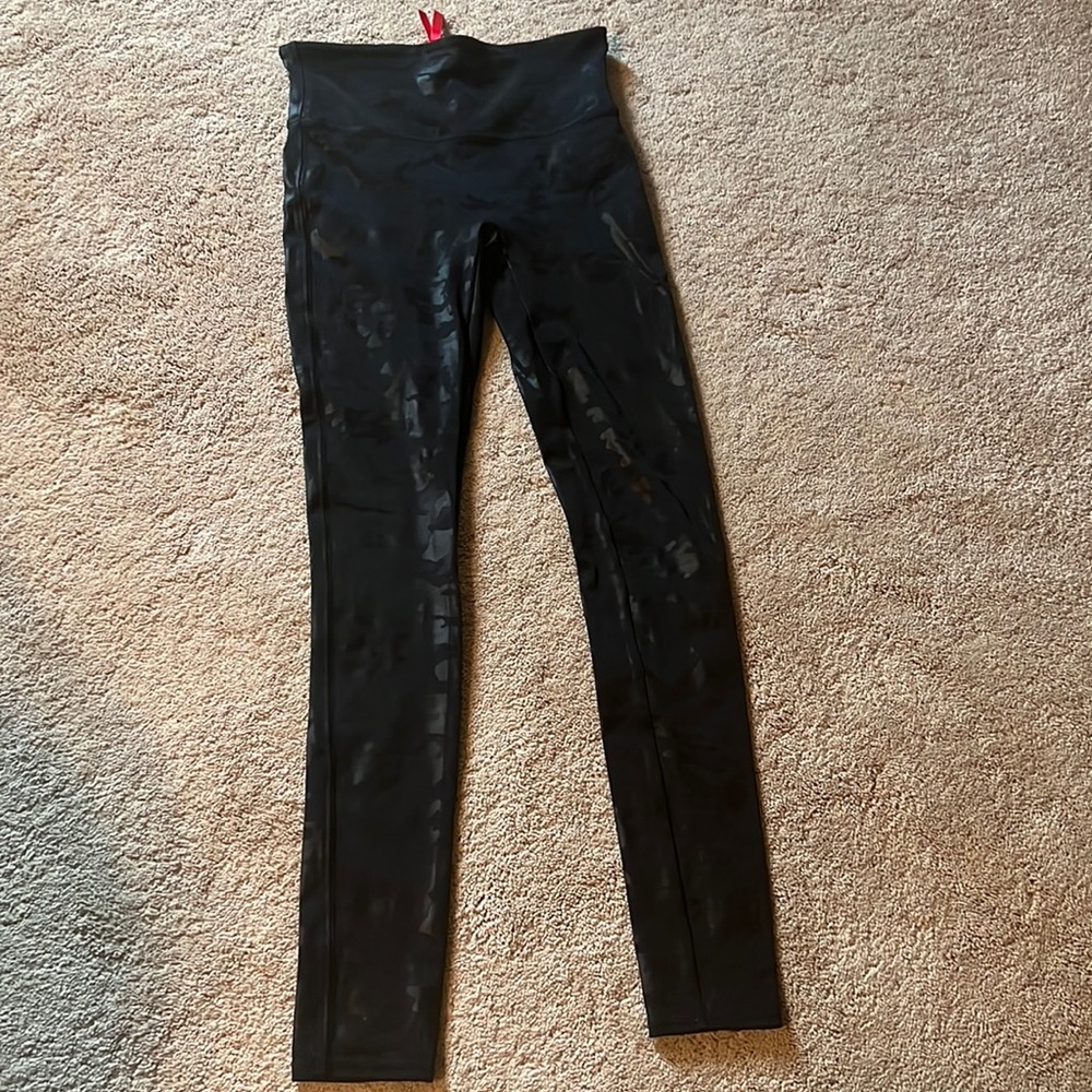 Spanx black camo leggings